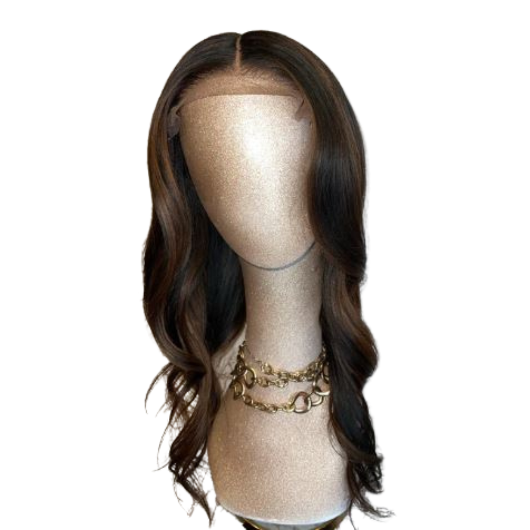 Glueless 5x5 HD Lace Custom Lace Wig 20” w/highlights
