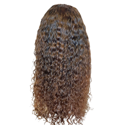 Glueless 5x5 Copper Deep Wave Lace Wig